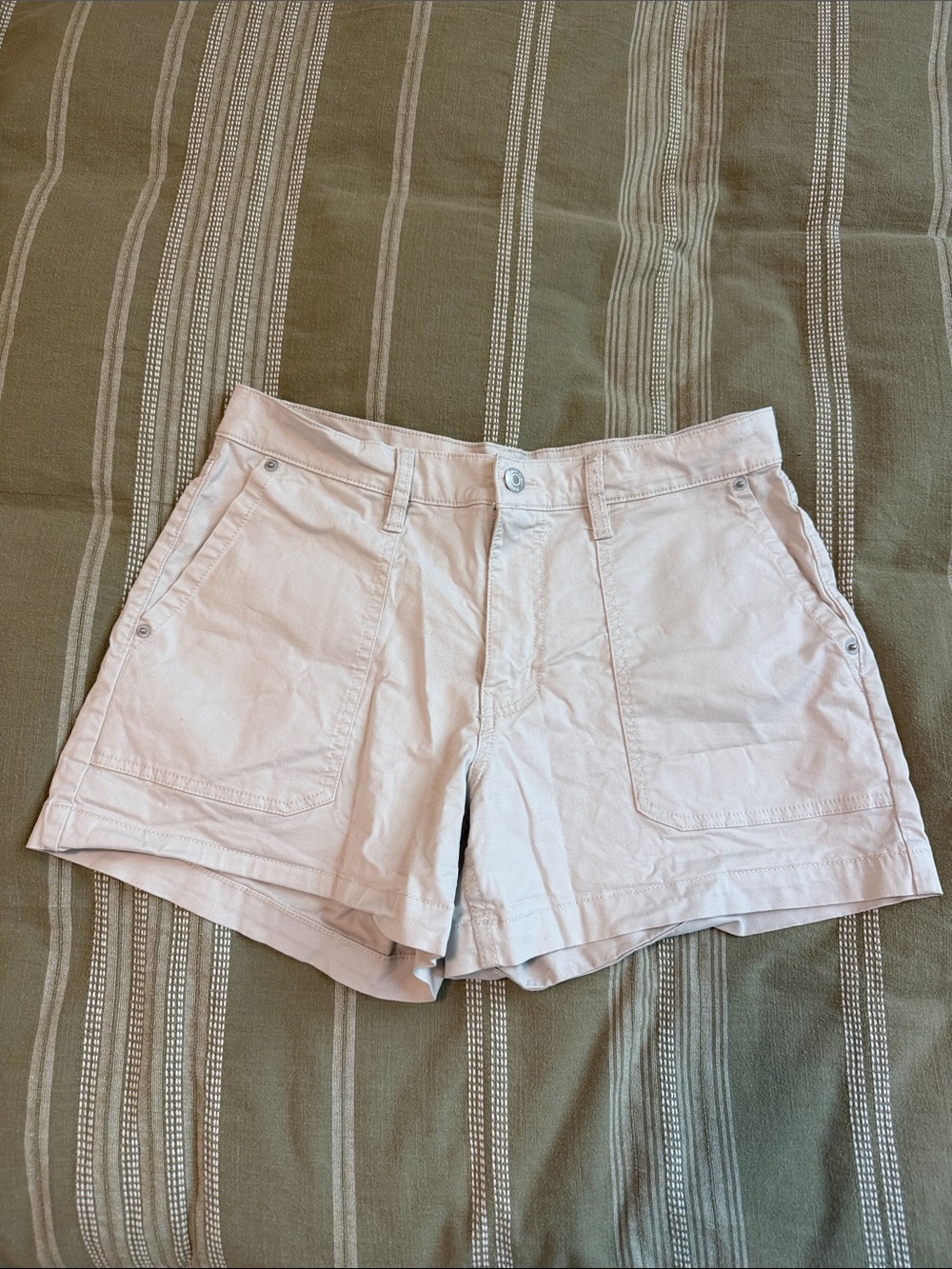 Calvin Klein Beige Women's Cotton Utility Shorts